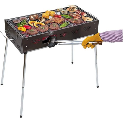 キャプテンスタッグ CAPTAIN STAG バーベキ トBBQ グリル ハイ・ロー高さ2段階 炭継ぎ足し口付き キャプテンスタッグ CAPTAIN STAG バーベキ トBBQ グリル ハイ・ロー高