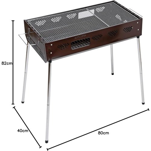 キャプテンスタッグ CAPTAIN STAG バーベキ トBBQ グリル ハイ・ロー高さ2段階 炭継ぎ足し口付き キャプテンスタッグ CAPTAIN STAG バーベキ トBBQ グリル ハイ・ロー高