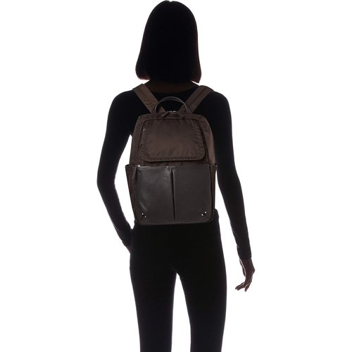 イザック NEWナイロン×レザーコンビシリーズ 前ポケットリュックサック