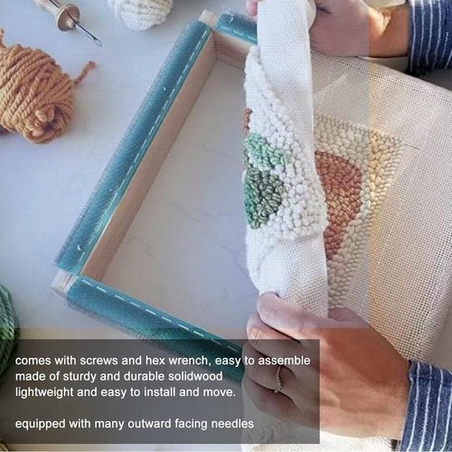 刺繍ストリップフレーム、幅15.7インチの丈夫な軽量無 、4面、縫製、クロスステッチ、キルティング用刺繍フレーム