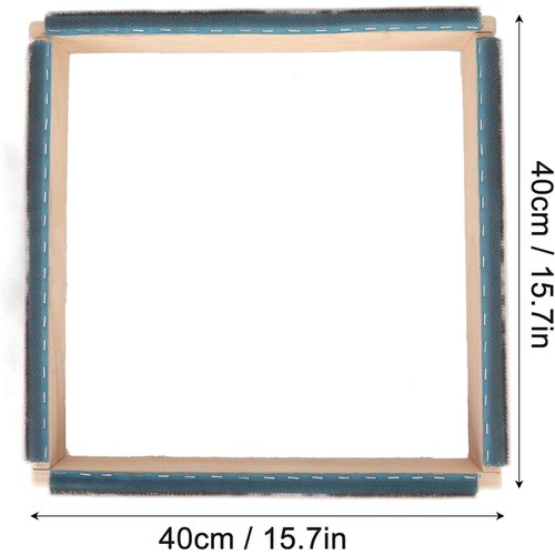 刺繍ストリップフレーム、幅15.7インチの丈夫な軽量無 、4面、縫製、クロスステッチ、キルティング用刺繍フレーム