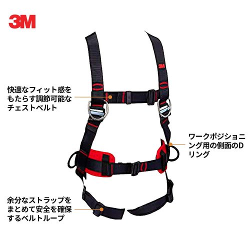 新規格適合 3M フルハーネス ワークポジショニング用 M／Lサイズ プロテクタ 1161652N_1