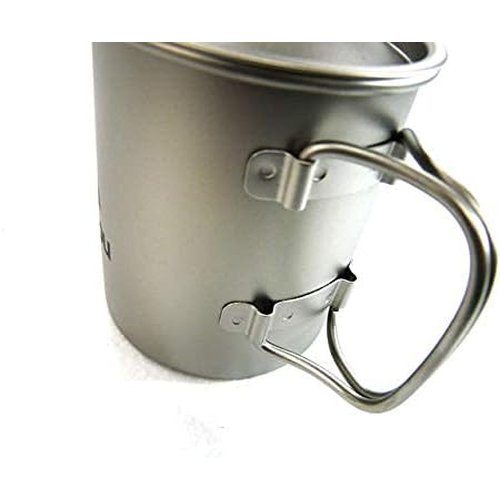 Gaobabuチタンマグカップ 300ml＆400mlのセット フタ・メッシュ袋付_5