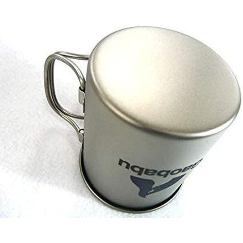 Gaobabuチタンマグカップ 300ml＆400mlのセット フタ・メッシュ袋付_7