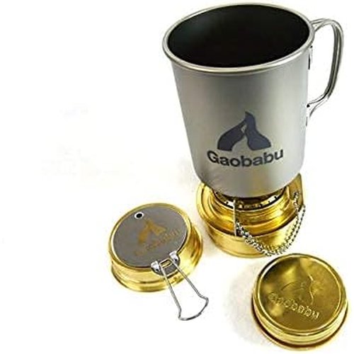 Gaobabuチタンマグカップ 300ml＆400mlのセット フタ・メッシュ袋付_8