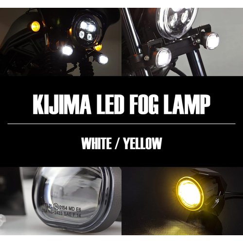 キジマ Kijima バイクパーツ フォグランプ LE 1個入 防水 IP67 汎用 ホワイト 205-3272_1