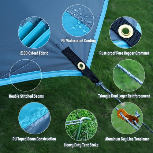 VILLEY タープ 天幕 キャンプタープ サンシェル ト 遮光 遮熱 防水