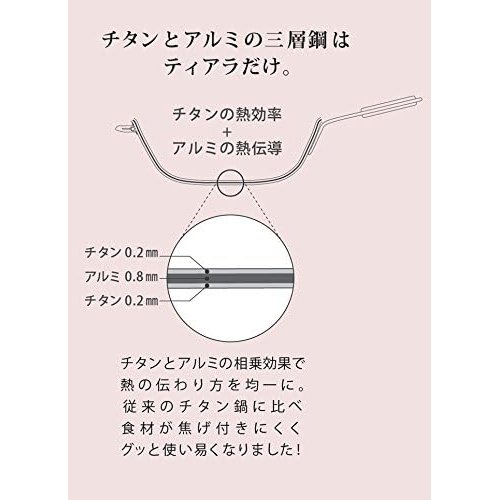 ホリエ 3層チタン鍋 ティアラ 27cm - チタン_1