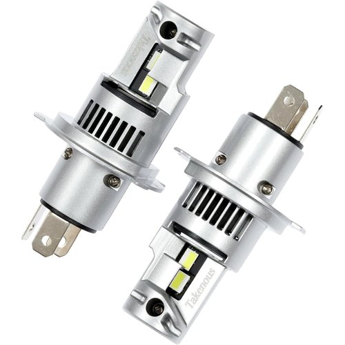H4 LED ヘッドライト 車検対応 一体化 爆光 H 500K ホワイト 左右セット ホワイト 12v〜24v