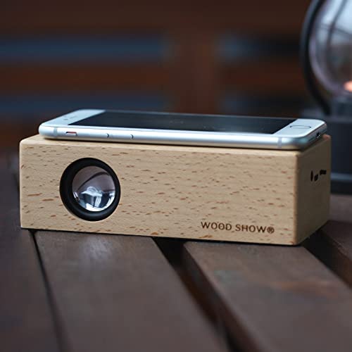 置くだけ スピーカー スマートフォン 木製 スマホ音楽スピーカースマホ音楽プレーヤー スマホ音を拡張 ポータブルスピーカー bluetooth接続不要 携帯やmp3を置くだけで音を増幅 スマホ 音を拡張スピーカー (けやき木目)