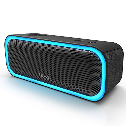 DOSS SoundBox Pro Bluetooth スピーカー ワイヤレス ポータブルスピーカー デュアルドライバ パッシブラジエーター搭載 20W出力 小型スピーカー EXTRA BASSテクノロジー 強化された低音 ステレオ IP