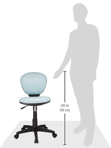 ナカバヤシ 抗菌レザーオフィスチェア デスクチェア 椅子 ブルー RZC