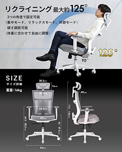 EastForce 腰・肩・首・腕 サポート 多機能チェア クッション座面 日本