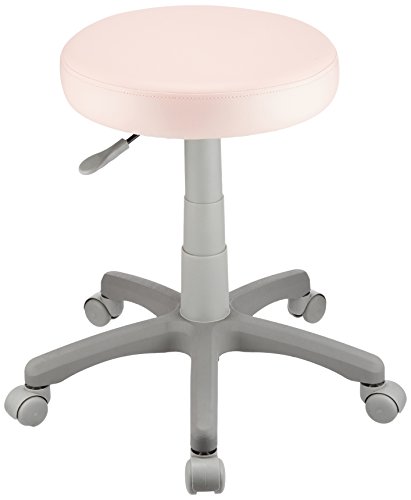 ナカバヤシ 丸椅子 ラウンドチェア ピンク 抗菌 レザーの通販は