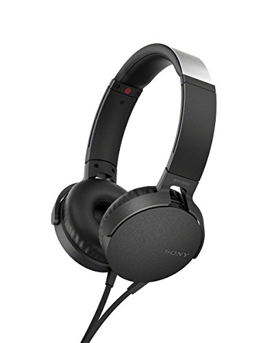 ソニー ヘッドホン 重低音モデル MDR-XB550AP : 折りたたみ式 リモコン・マイク付き ブラック MDR-XB550AP Bの通販は