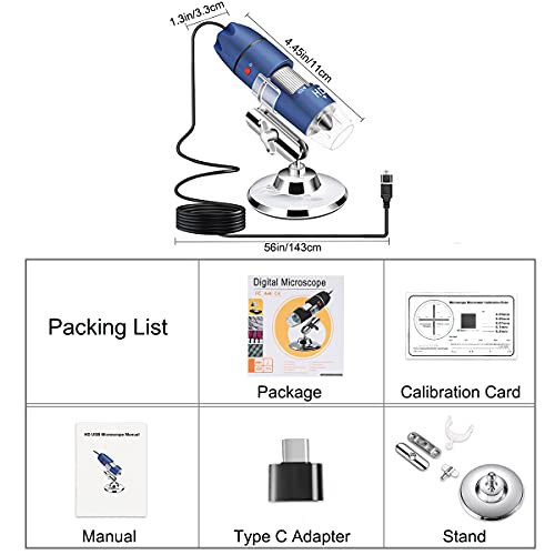 Jiusion 2K HD 2560x1440P USBデジタル顕微鏡 Android携帯電話と ...