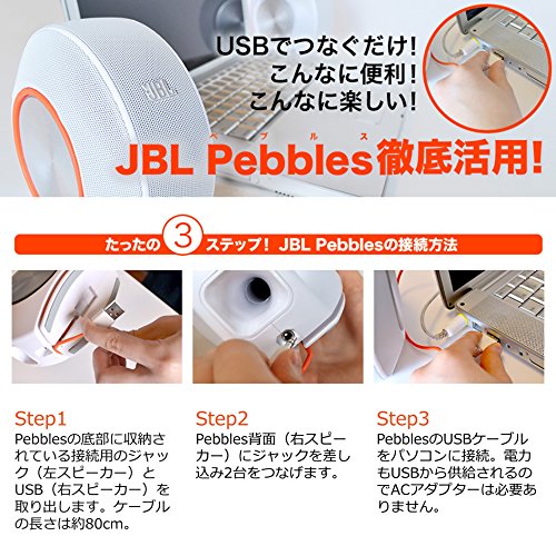 JBL Pebbles バスパワードスピーカー USB/DAC内蔵 黒いこと JBLPEBBLESBLKJN