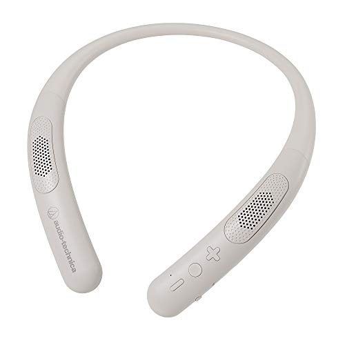 audio-technica ワイヤレスネックスピーカー Bluetooth5.0/本体約75ｇ軽さ腹積もり/年代順の継続生まれ変わり約13第四次元/microSD記憶装置歌留多相応う AT-NSP300BT
