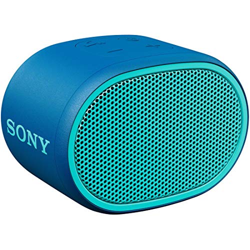 ソニー ワイヤレスポータブルスピーカー SRS-XB01 L : 防水 Bluetooth スマホなしで操作可能 ストラップ付属 2018年モデル / マイク付き/ ブルー