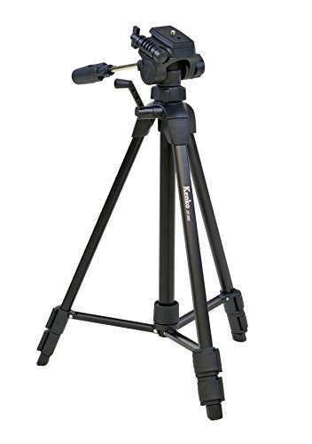 Kenko 三脚 ZF-300 3段 レバーロック式 19mm角型パイプ 3ウェイ雲台 クイックシュー式 520123 ブラック