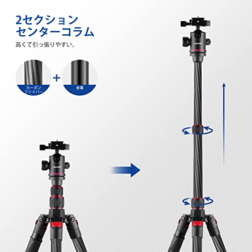 NEEWER 新版 カメラ三脚 一脚 カーボンファイバー製 伸縮式2 NEEWER 新版 カメラ三脚 一脚 カーボンファイバー製 伸縮式2