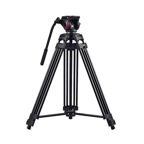miliboo プロビデオ三脚 アルミニウム合金 ミッドレベルスプレッダー DSLRカメラビデオカメラ用 MTT601A