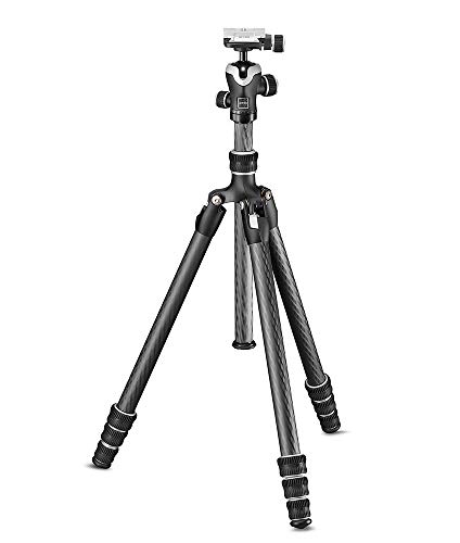 Gitzo 三脚 トラベラーα 1型 カーボン 4段 ボール雲台キット ソニーα7、α9専用プレート付属 ブラック全伸高165cm/伸高141cm/最低高23.5cm GK1545TA