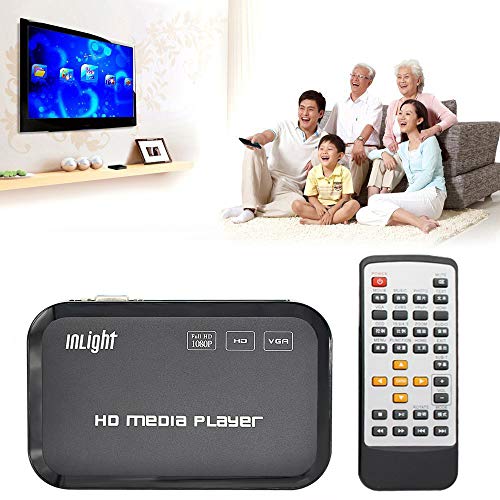 InLightメディアプレーヤー 2022年の最新のアップグレード最大3840*2160p 30fps解像度 HDMI・AVコンポジット接続 MP4・FLV・MOV対応 USBメモリ・SDカード対応 写真や動画をテレビで再生_4