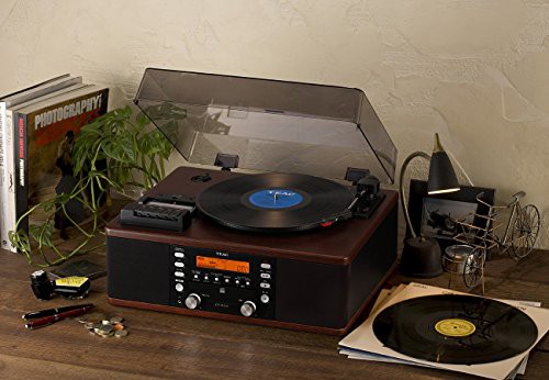 TEAC ターンテーブル カセットプレーヤー付CDレコーダー LP-R520(WA ...