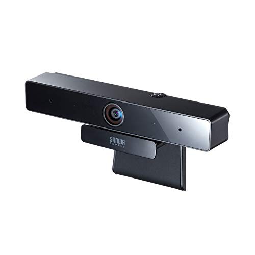 サンワサプライ WEBカメラ 500万画素 広角レンズ 有線USB接続 マイク