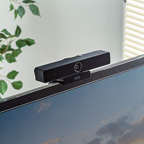 サンワサプライ WEBカメラ 500万画素 広角レンズ 有線USB接続 マイク