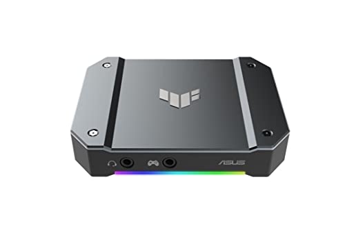 ASUS TUF GAMING CAPTURE BOX CU4K30 ゲームキャプチャーボックス 4K対応 / ゲーム実況 録画 配信 会議 向け / ウェブカメラ PS5 PS4Pro Switch Mac Windows / OBS