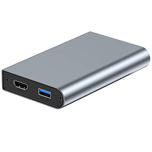 キャプチャーボード 4Kパススルー 外付け 1080P 60FPS USB 3.0 ビデオ