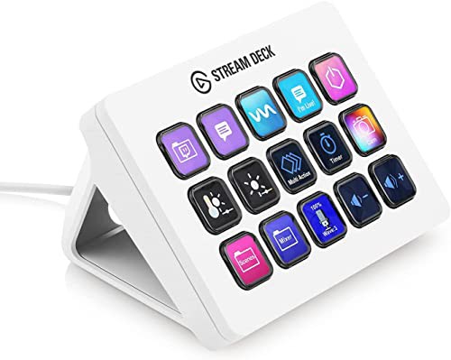 Elgato エルガト Stream Deck MK.2 White ストリームデック/白 15キー配列ライブコンテンツ作成用 コントローラー 配信者向けデバイス