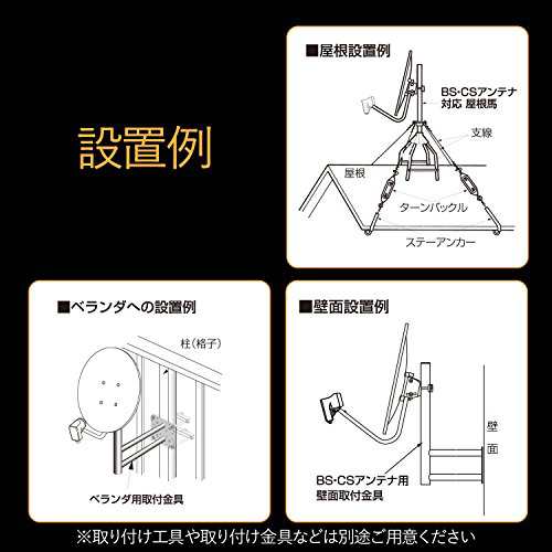 DXアンテナ BSアンテナ 2K 4K 8K 対応 45cm形 BS・110°CS アンテナセット (同軸ケーブル+取り付け金具) インジケーター付き BC453SCK