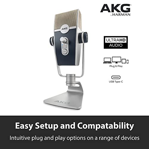 AKG LYRA C44 USB コンデンサーマイク iOS Android Mac Windows PC用