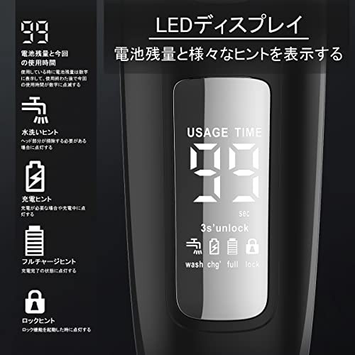 電気シェーバー 髭剃り メンズシェーバー 回転式 ステンレス3枚刃 IPX7防水