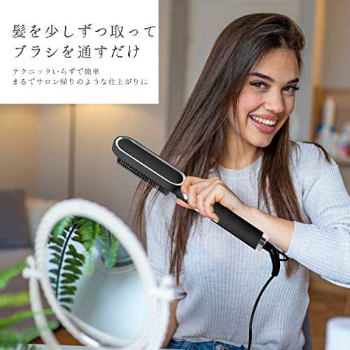 applife ヒートブラシヘアアイロン HAIRNIST ホワイト | ヘアブラシ