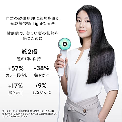 Zuvi公式光で乾かす『Zuvi Halo 光ヘアケアドライヤー』（有線