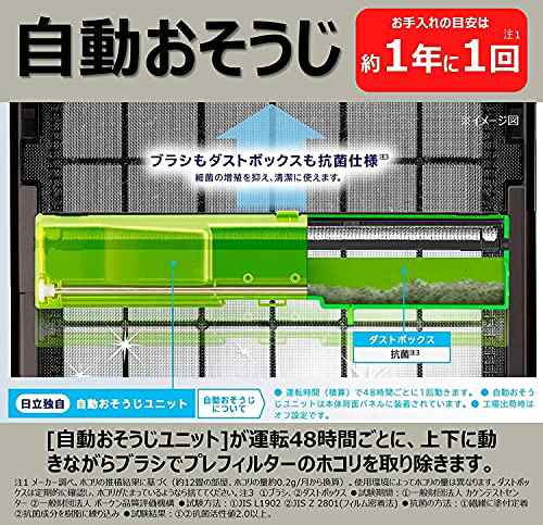 日立 加湿空気清浄機 クリエア ~42畳 自動おそうじ機能付き スピード集