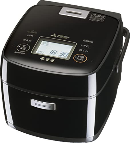 三菱電機 IH 炊飯器 3.5合 本炭釜 小型 一人暮らし 日本製 NJ-SWD06-B 黒曜の通販は