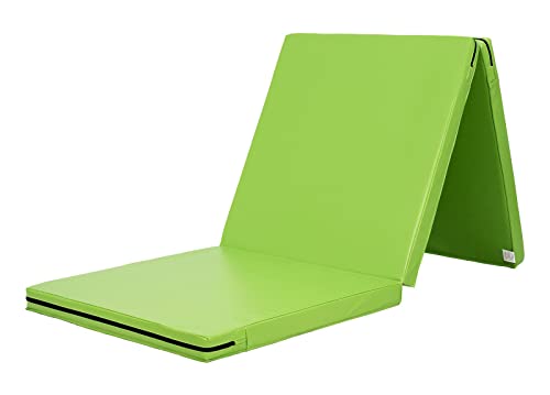 KaRaDaStyle 体操 マット 折りたたみ ストレッチマット エクササイズ 筋トレ 子供 プレイマット 鉄棒 リングフィット 運動 ヨガマット スポーツマット 防音 家庭用 180×60×5cm