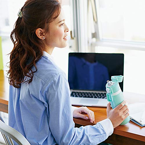 象印 (ZOJIRUSHI) 水筒 直飲み スポーツタイプ ステンレスクール ストローボトル 0.52L ミント SD-CS50-GM_1