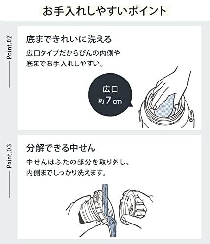 ピーコック 水筒 コップ付き 大型 保温 保冷 1960ml 大容量 ショルダーベルト 持ち手付き 高い保温力 ステンレス 魔法瓶 ステンレスボトル AXT-2001 XA_3