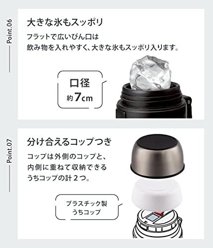 ピーコック 水筒 コップ付き 大型 保温 保冷 1960ml 大容量 ショルダーベルト 持ち手付き 高い保温力 ステンレス 魔法瓶 ステンレスボトル AXT-2001 XA_5