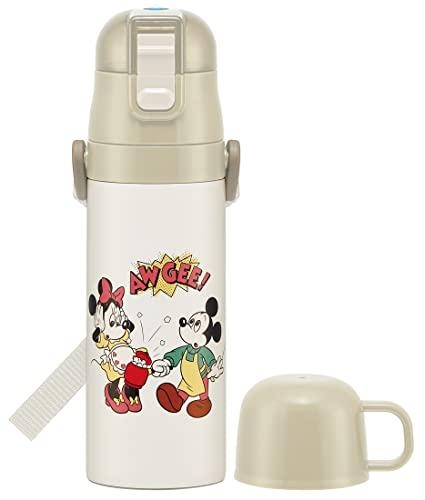 スケーター 水筒 ディズニー ミッキーマウス ＆ フレンズ クッキング 430ml 子供用 直飲み コップ飲み 2WAY コップ付き ステンレス SKDC4-A