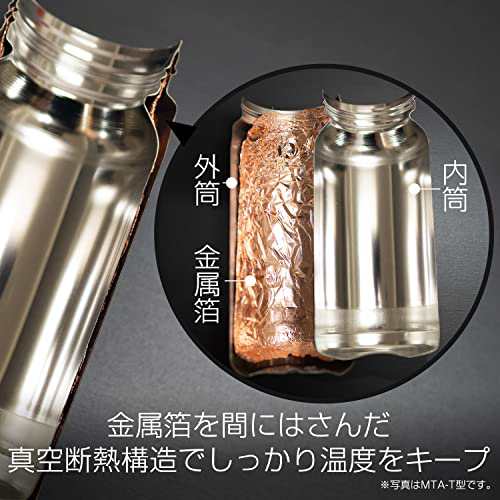 【色: シルバー】WEB限定タイガー 水筒 600ml 氷止め付き スクリュー