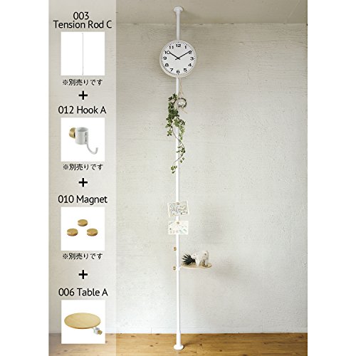 DRAW A LINE 006 Table A White ドローアライン テーブルA ホワイト 縦専用パーツ 幅23x奥行28x高さ4cm 耐荷重1kg D-TA-WH_2