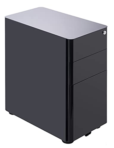 SLM-CH 30cm スリム チェストワゴン ブラックの通販は 18,075円