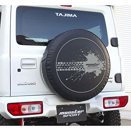 MONSTER SPORT スペアタイヤカバー グラベル 車種専用設計 ジムニー[JB64W] スペアタイヤ用 タイヤカバー 日本製 防水 防塵 劣化防止 保管 収納 771150-5500M_3
